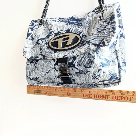 New Denim Canvas Chain Shoulder Flap Large Capacity Bag* - Picture 15 of 16